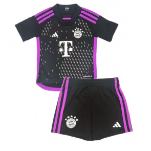 Bayern Munich kläder Barn 2023-24 Bortatröja Kortärmad (+ korta byxor)